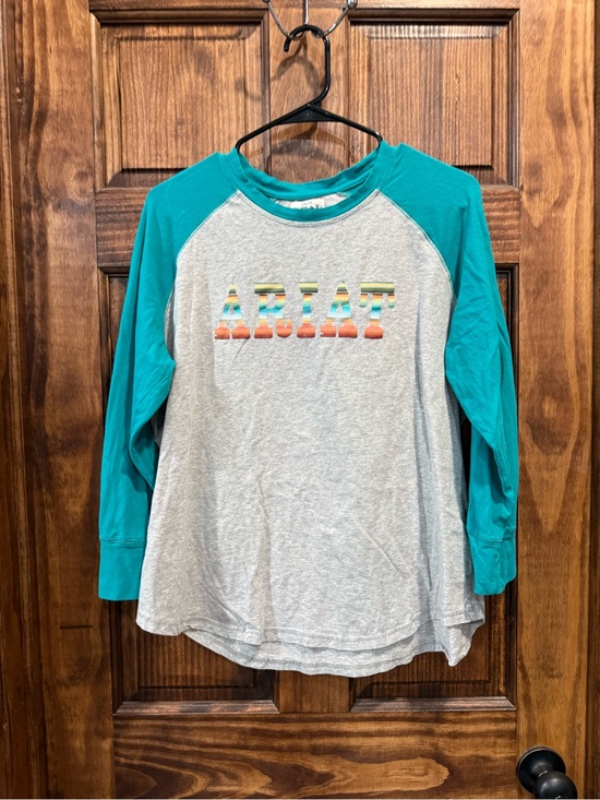 Ariat Tops - Ariat women’s Teal Raglan Sleeve Shirt